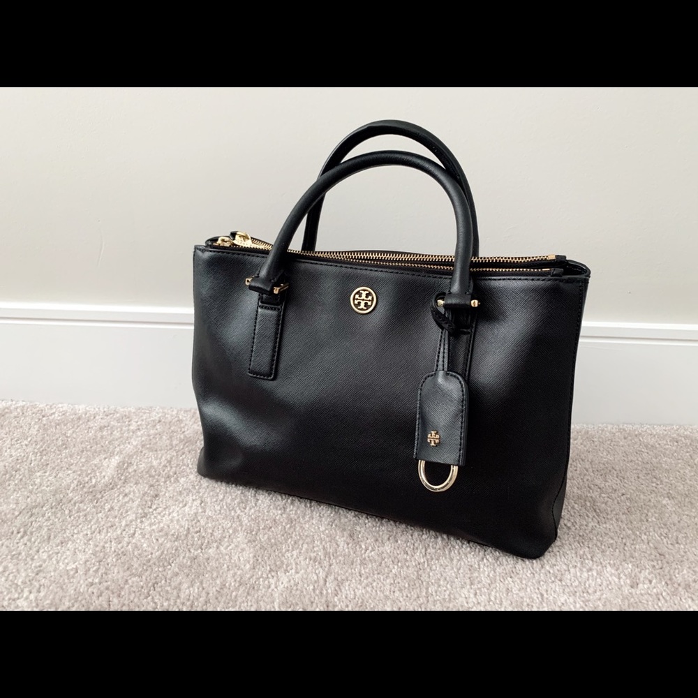 Tory Burch Double Zip Robinson Tote